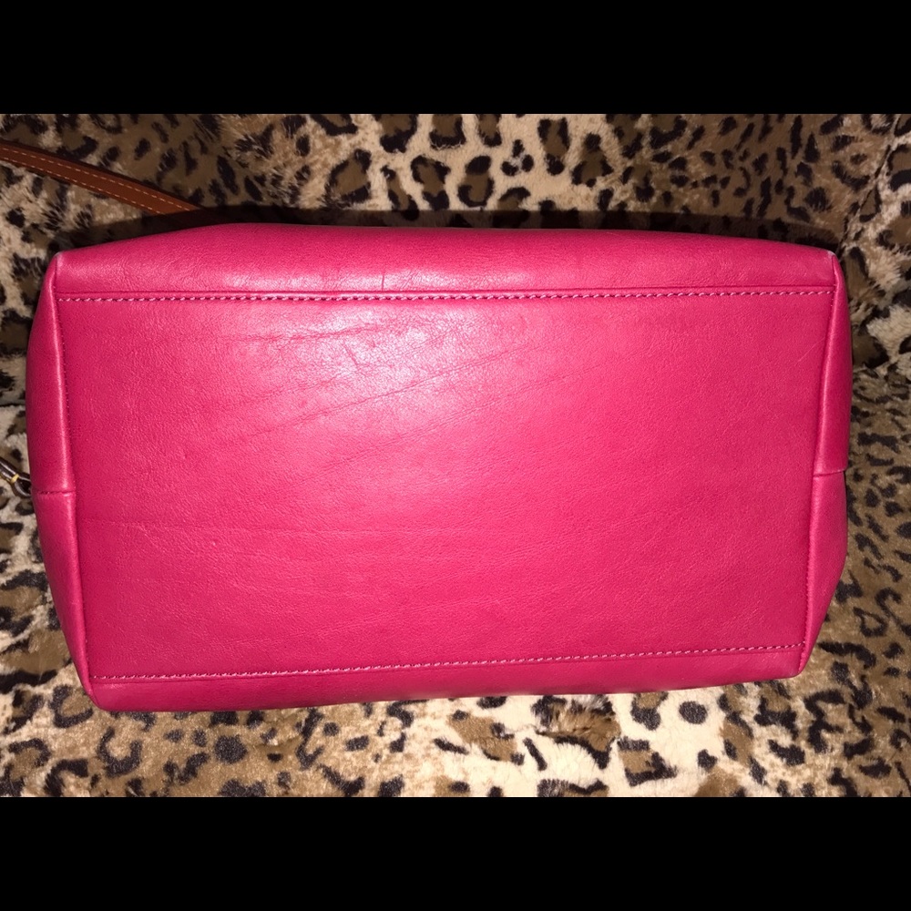 Dooney and Bourke Fuchsia Satchel - Picture 7 of 8